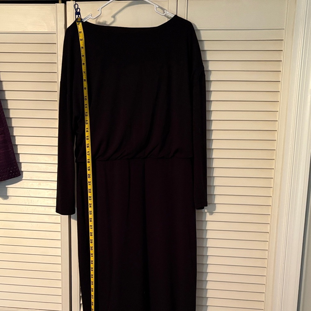 Ann Taylor Classic Black Long Sleeve Dress